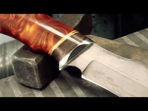 Видео: ШИКАРНЫЙ нож из ТРОСА. Весь процесс ПРОИЗВОДСТВА.