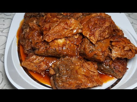 Видео: РЫБА  в томном соусе , ВКУСНЕЕ покупных  Консерв !! Жареная Рыба в Томатно Овощном Соусе 👍👍