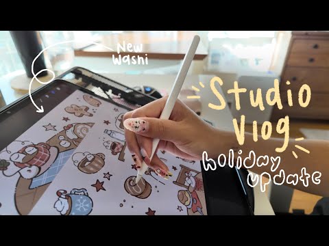 Видео: ✨реалистичная✨ неделя в качестве самозанятого художника 🌱 создание зимнего обновления моего магаз...