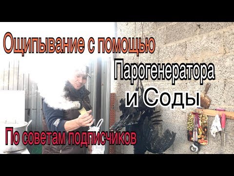 Видео: Ощипывание птицы с помощью парогенератора и соды. По советам подписчиков.