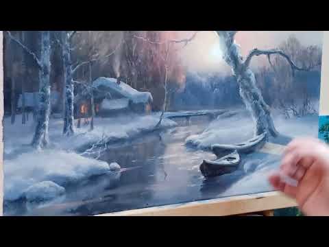 Видео: Пишем картину Хорошилово Ч.3