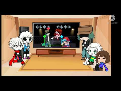 Видео: Undertale reaction Friday night funkin/Gacha club/animation + Гарселло