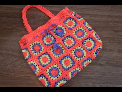 Видео: Летняя сумочка крючком.Часть №2