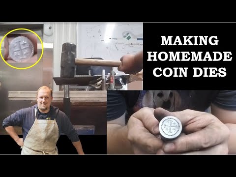 Видео: Как сделать самодельные штампы для чеканки монет | Индивидуальная валюта