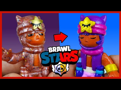 Видео: Brawl Stars. Раскрашиваем фигурки Бравлеров #5. Сэнди и Джин из Бравл Старс.