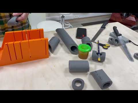 Видео: Монтаж трубной теплоизоляции. Углы, тройники, стусло для изоляции