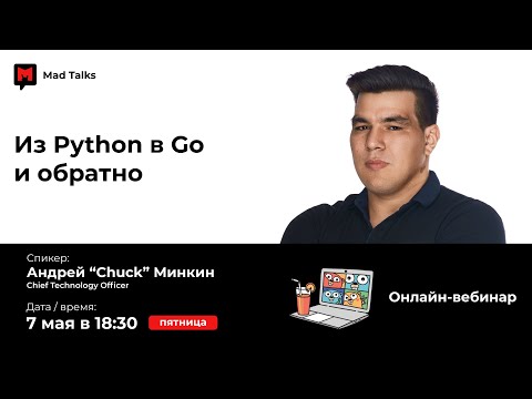 Видео: Mad Talks: Из Python в Go и обратно, Спикер – Андрей Минкин