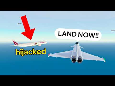 Видео: Истребители сбили захваченный самолет в PTFS!