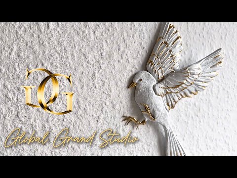 Видео: Мастер класс Барельеф «Летящая птичка»