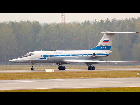 Видео: Два Ту-134 УБЛ прилетели друг за другом. Один с тремя шестёрками, другой по имени "Мещёра".