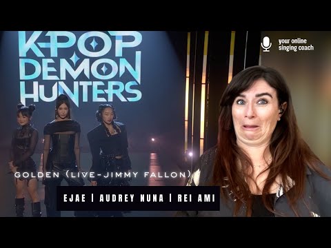 Видео: Golden (Live) - EJAE | Одри Нуна | Рей Ами | Реакция и анализ преподавателя вокала Kpop Demon Hun...
