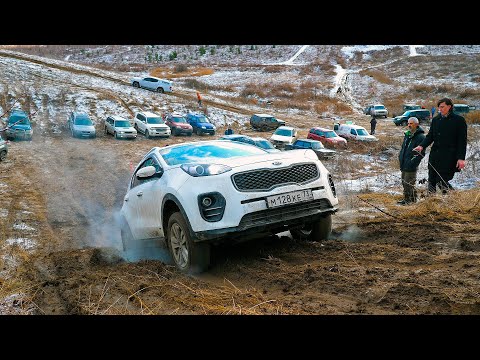 Видео: Бампера затрещали на ЦАРЬ ГОРЫ! Volvo V60, Audi Allroad, KIA, Subaru, Renault на бездорожье
