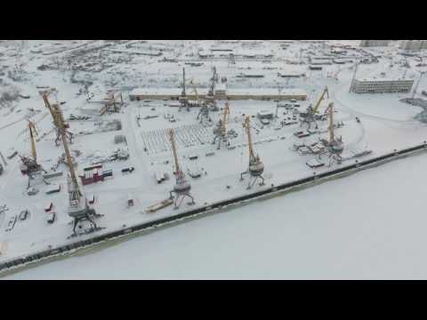 Видео: Черский с высоты птичьего полета 19.11.16г