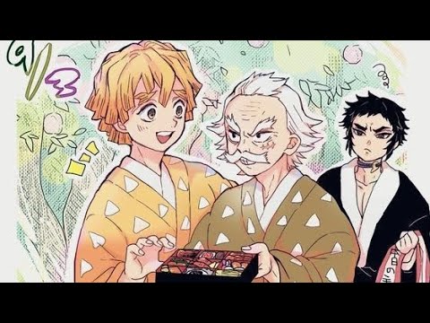 Видео: Реакция Джигоро, Зеницу и Кайгаку на их будущее |kny×gachaclub|