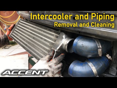 Видео: Снятие и очистка интеркулера и трубопроводов — Hyundai Accent