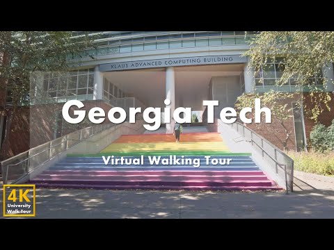 Видео: Georgia Institute of Technology [Часть 2] - Виртуальная пешеходная экскурсия [4k 60fps]
