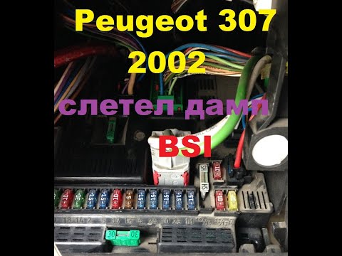 Видео: Peugeot 307 2002 слетел дамп BSI
