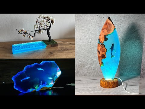 Видео: Лампа Waters из эпоксидной смолы - RESIN ART