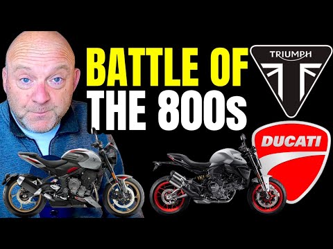 Видео: Совершенно новый Triumph Trident и Ducati Monster | Битва 800-х
