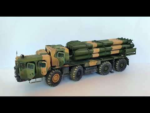 Видео: Сборка модели РСЗО 9А52-2 Смерч-М БМ-30, trumpeter, масштаб 1/35.