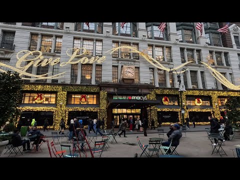 Видео: Осень в Нью-Йорке/ Рождественский Манхэттен / Macy's 