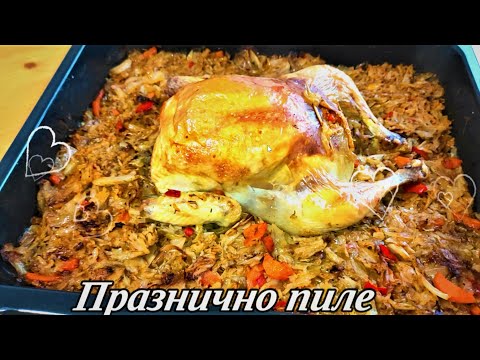 Видео: Фаршированная курица с капустой. Очень вкусное и простое в приготовлении праздничное блюдо.