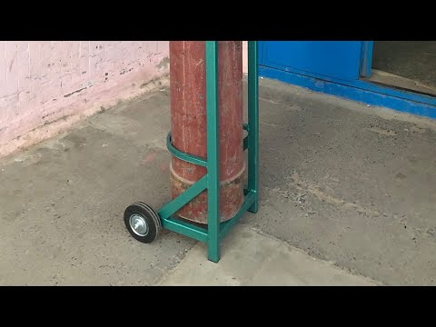 Видео: Тележка для перевозки кислородного баллона в легковом автомобиле