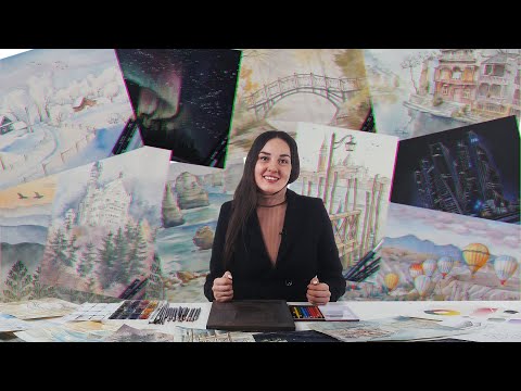 Видео: О курсе "Пейзажи акварельными карандашами"