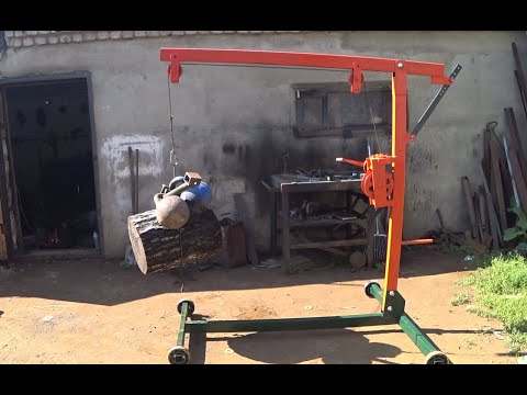 Видео: Самодельный КРАН для снятия двигателя из металлолома.
