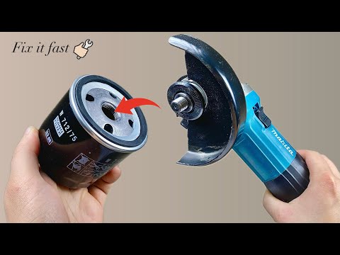 Видео: Почему это не запатентовано?🔥 Вставьте в УШМ масляный фильтр!