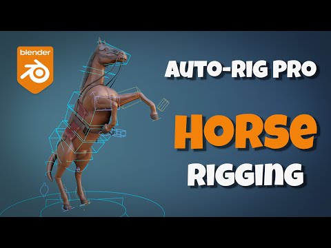 Видео: Учебное пособие Auto-Rig Pro: оснастка лошади