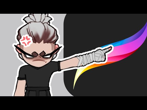 Видео: в procreate нельзя профессионально работать