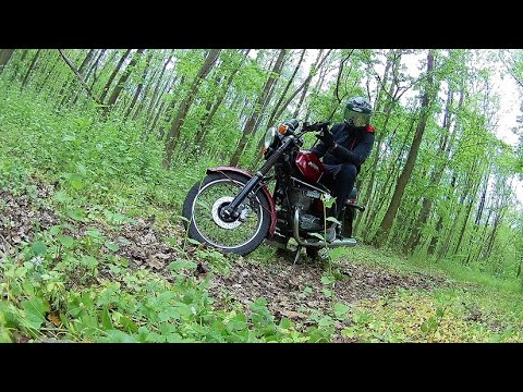 Видео: Jawa 638 первый выезд после сборки