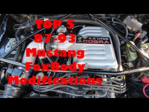 Видео: ТОП-5 основных модификаций для Fox Body Mustang 5.0 87-93 годов
