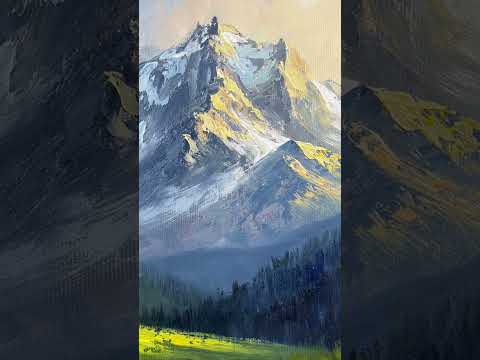 Видео: Попробуй нарисовать горы вместе со мной!