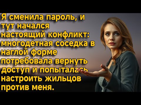 Видео: Многодетная соседка потребовала вернуть доступ к Wi-Fi и попыталась настроить жильцов против меня.