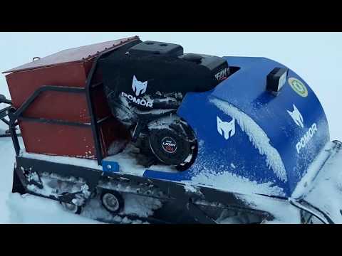 Видео: Мотобуксировщик "Помор".Ч.18.Тесты на проходимость с волокушами