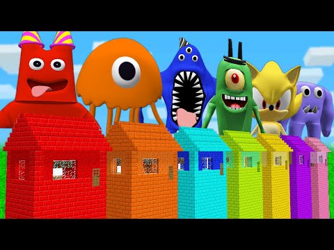 Видео: ВЫБЕРИ РАЗНОЦВЕТНЫЙ ДОМ В МАЙНКРАФТ ЗОМБАК