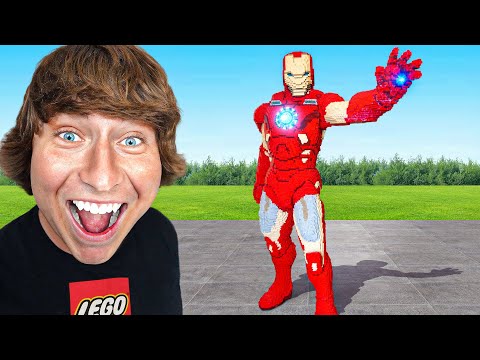 Видео: Я построил Железного Человека из 100 000 деталей Лего!