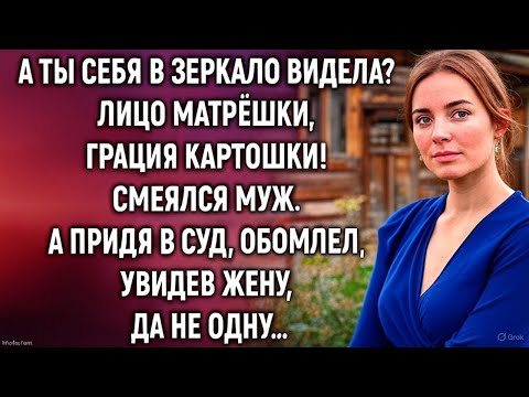 Видео: А ты себя в зеркало видела? Лицо матрёшки, грация картошки! Смеялся муж. А придя в суд…
