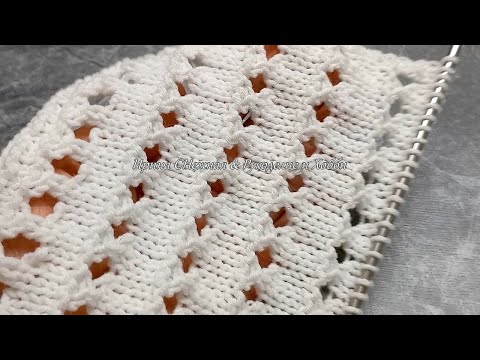 Видео: ВЯЖЕМ ПО СХЕМЕ! ПРОСТО, БЫСТРО И КРАСИВО - ГОРИЗОНТАЛЬНЫЕ ДОРОЖКИ