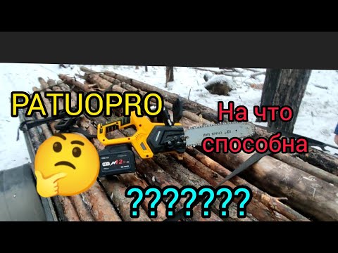 Видео: PATUOPRO аккумуляторная пила работа в лесу . 15 декабря 2024 г.