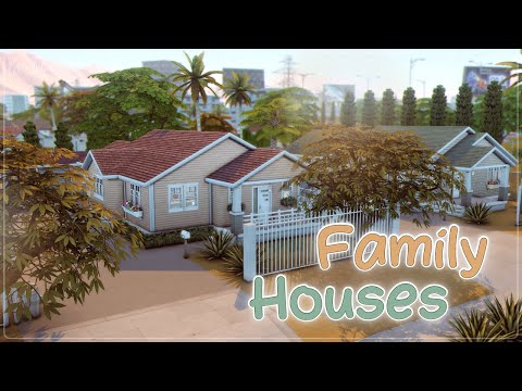 Видео: Семейные Дома🌴│Строительство│Family Houses│SpeedBuild│NO CC [The Sims 4]