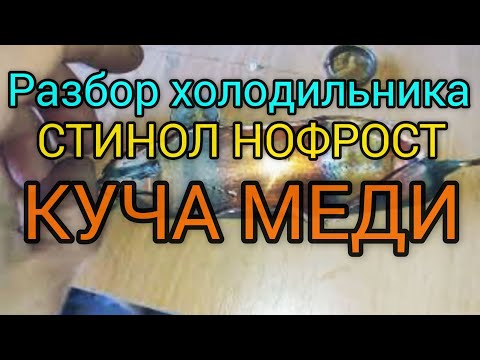 Видео: Разбор холодильника на металлолом , отличный результат.