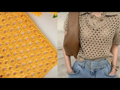 Видео: Я год его обдумывала🧶🧶Изумительный узор для джемпера и футболки Ажурные узоры спицами