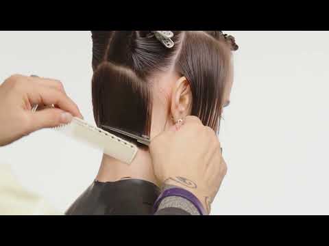 Видео: Пошаговый урок: короткая женская стрижка по системе Vidal Sassoon | Английская техника стрижек