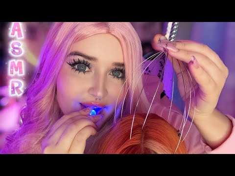 Видео: ASMR💆🏼‍♀️Расслабляющий массаж головы🤍Светлячки,массаж,расчесывание✨ 