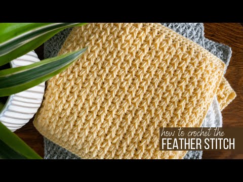 Видео: Как вязать крючком узор «Перышко»