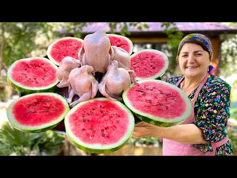 Видео: Рецепт Курицы с Арбузом, который вы никогда не пробовали: Особая техника бабушки!