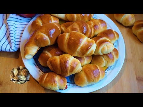 Видео: Рогалики с повидлом, сдобное тесто, долго не черствеют!